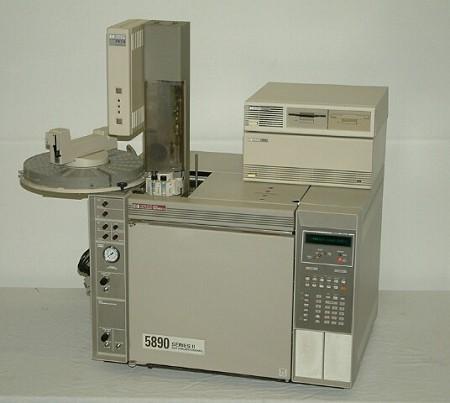 GCMS complete with autosampler rack, carousel and printer